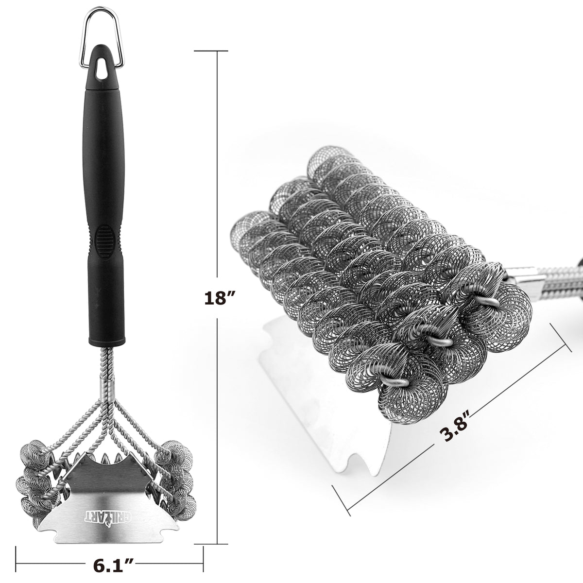 GRILLART Grill Brush and Scraper Bristle Free Safe BBQ Brush for Gri