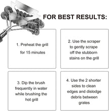 Load image into Gallery viewer, GRILLART Grill Brush and Scraper Bristle Free, 17-Inch Grill Cleaning Brush, Stainless Steel