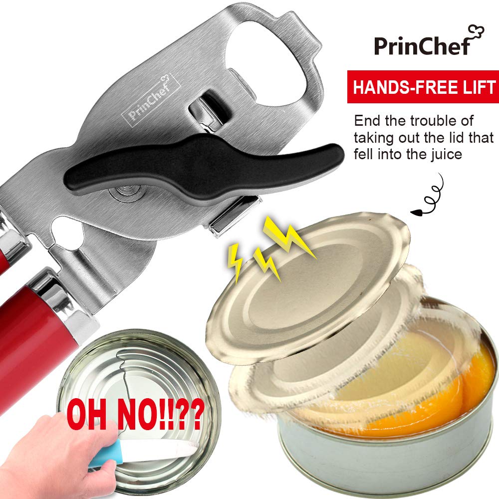 Can Opener, Smooth Edge Can Opener With Ergonomic Design - Manual
