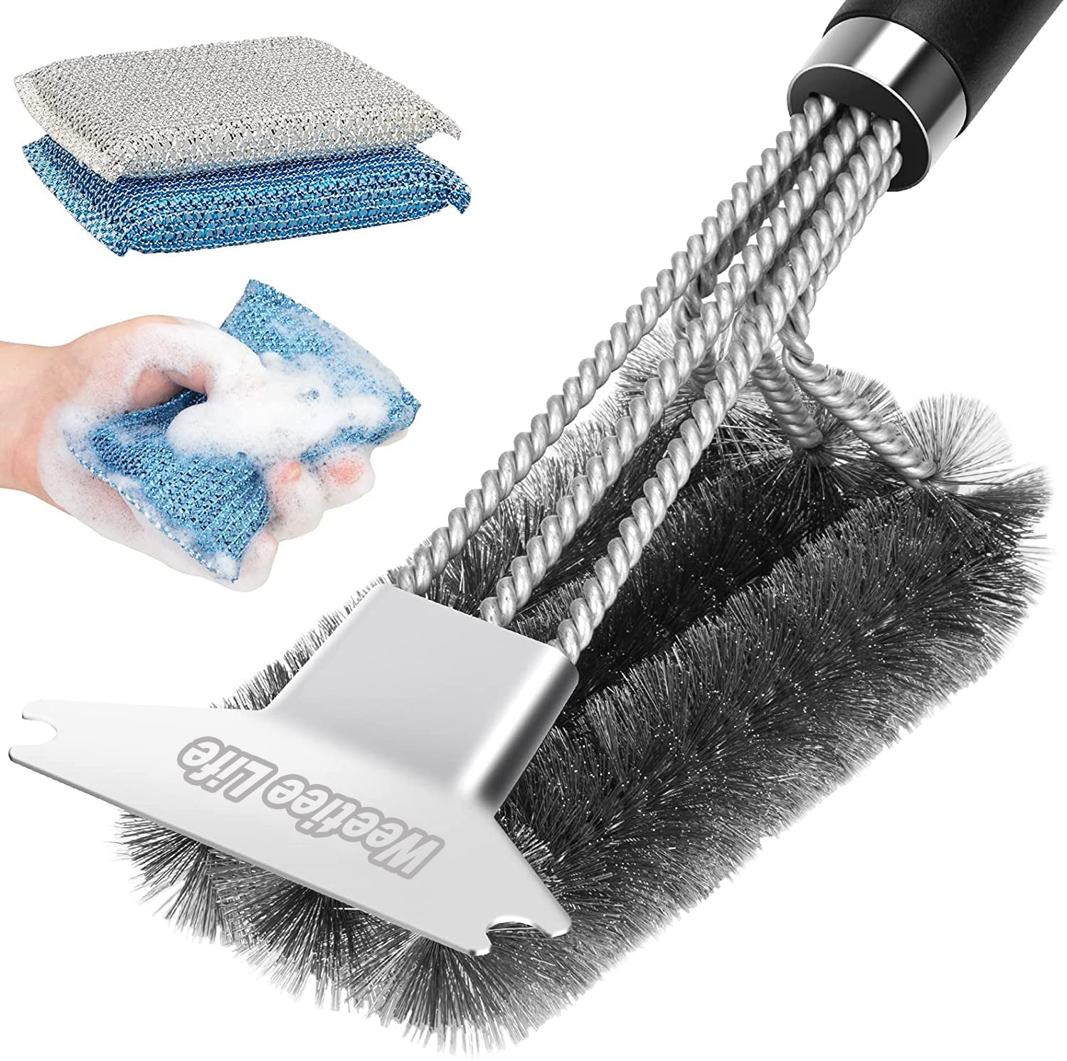 Weetiee Life Grill Brush and Scraper