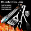GRILLART BBQ Tools Grill Tools Set -18Inch Grilling Tools BBQ Set - Grill Accessories w/BBQ Tongs, Spatula, Fork, Brush- Stainless Grill Kit Grilling Set - Gift Ideas BBQ Accessories Gifts for Men Dad