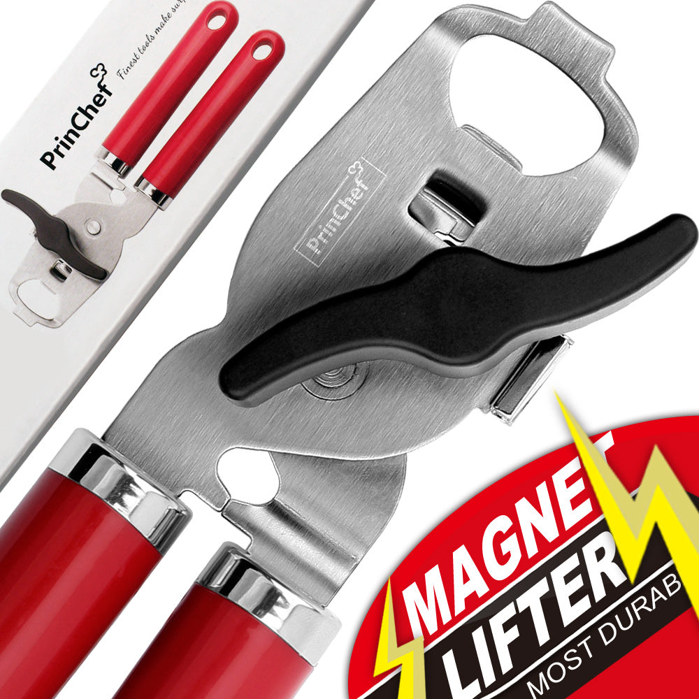 Can Opener with Magnet lifter, Manual-Efficient Smooth Edge Safe Blade –  GRILLART U.S. by Weetiee