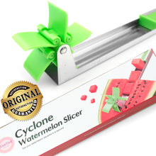 Load image into Gallery viewer, Watermelon Windmill Cutter Slicer [Original] - Weetiee Auto Stainless Steel Melon Cuber Knife - Fun Fruit Vegetable Salad Quickly Cut Tool, Best Gift For Girls Mom Friends, Must Have Kitchen Gadget