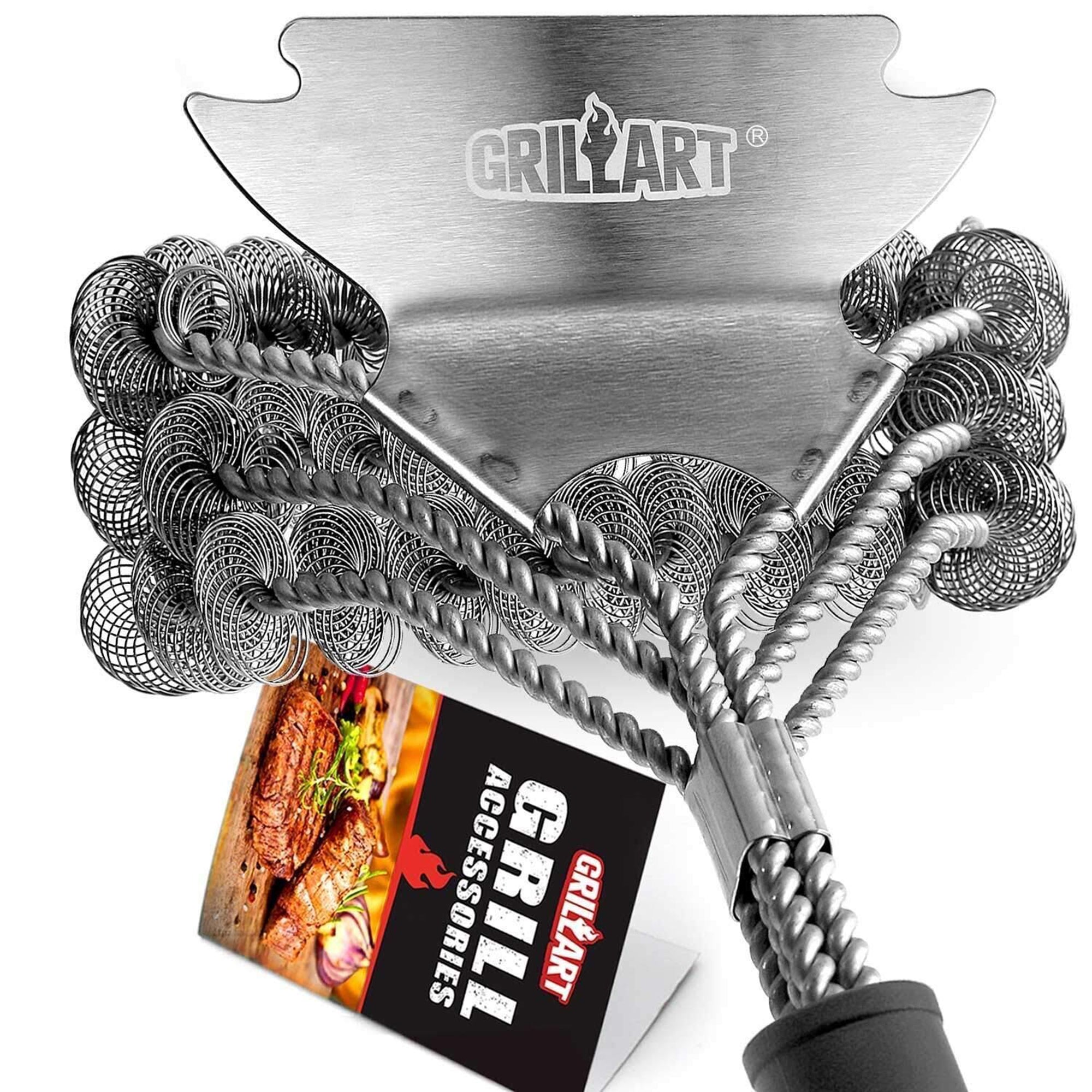 Grill Brush and Scraper Bristle Free – Safe BBQ Brush for Grill