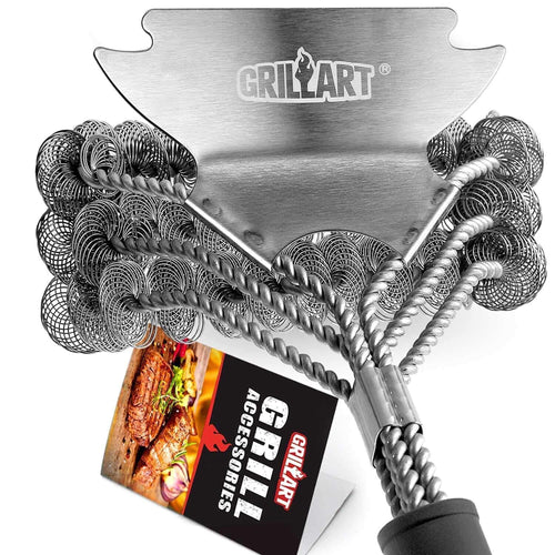 GRILLART Bristle-Free Grill Brush & Scraper