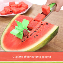 Load image into Gallery viewer, Watermelon Windmill Cutter Slicer [Original] - Weetiee Auto Stainless Steel Melon Cuber Knife - Fun Fruit Vegetable Salad Quickly Cut Tool, Best Gift For Girls Mom Friends, Must Have Kitchen Gadget