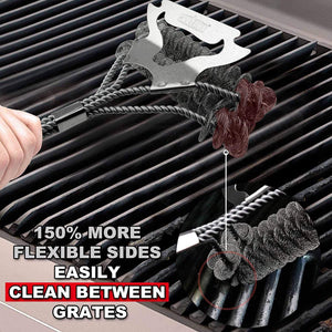 GRILLART Grill Brush and Scraper Bristle Free, 17-Inch Grill Cleaning Brush, Stainless Steel