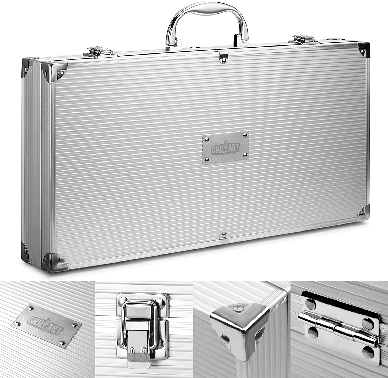 BBQ Grill Accessories Set, 38Pcs Stainless Steel Grill Tools Grilling  Accessories with Aluminum Case, for Camping/Backyard Barbecue