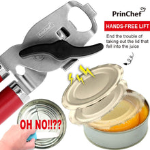 Load image into Gallery viewer, Can Opener with Magnet lifter, Manual-Efficient Smooth Edge Safe Blade Cover - Never Rust Stainless Steel 4in1 Opener for Beer/Paint Can/Tin/Bottle - Nonslip Ergonomic Handlefor Seniors with Arthritis