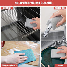 Load image into Gallery viewer, Weetiee Life Grill Brush and Scraper Bristle Free, Grill Cleaner -Extra Strong Grill Cleaning Brush,18" Stainless Steel Barbecue Triple Scrubber BBQ Brush for Gas/Charcoal Grilling Grates -Scrubbing Sponges