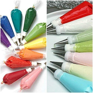 Weetiee Pastry Bag 100 Piece Pastry Bag, Extra Thick Large Cake/Cupcake Decorating Bags, Disposable Icing Piping Bags Set