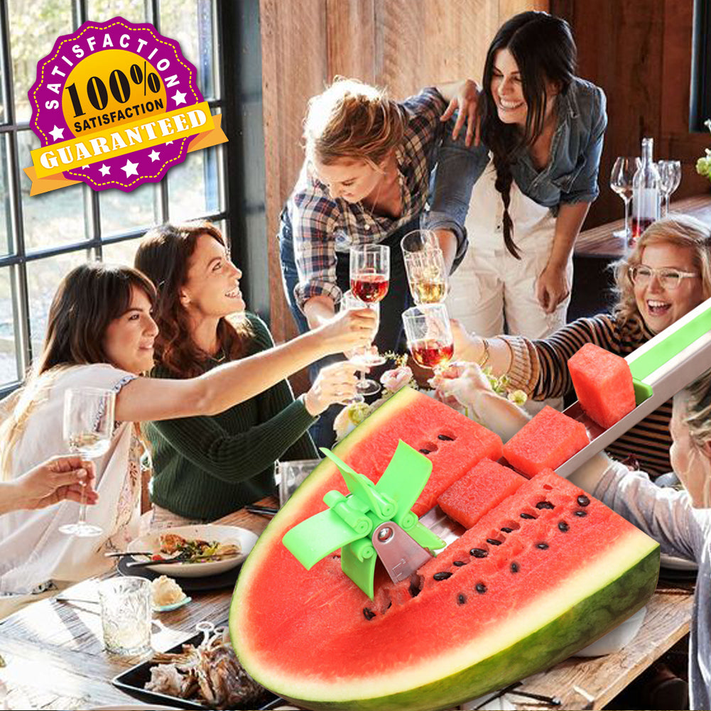 Hot Summer Large Watermelon Melon Slicer Stainless Steel Fruit