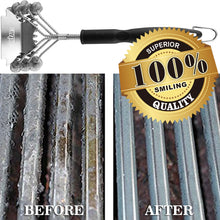Load image into Gallery viewer, GRILLART Grill Brush and Scraper Bristle Free – Safe BBQ Brush for Grill – 18&#39;&#39; Stainless Grill Grate Cleaner - Safe Grill Accessories for Porcelain/Weber Gas/Charcoal Grill – Gifts for Grill Wizard