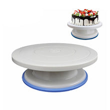 Load image into Gallery viewer, Weetiee Plastic Cake Turntable Rotating Cake Plastic Dough Knife Decorating 10 Inch Cream Cakes Stand Cake Rotary Table Hot Sal