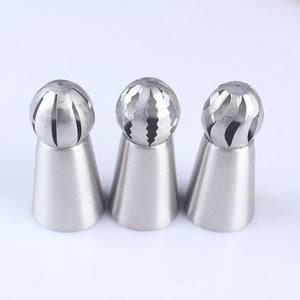 Weetiee 5Pcs/Set Russian Flower Icing Piping Nozzles Tips Cake Decoration Tools Kitchen Pastry Cupcake Baking Pastry Tools
