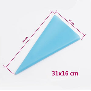 Weetiee 10pcs/set Wedding Cake Decorating Icing Stainless Steel Russian Nozzles Skirt Cake Nozzles Piping Tips Pastry Silicone Cake Bags