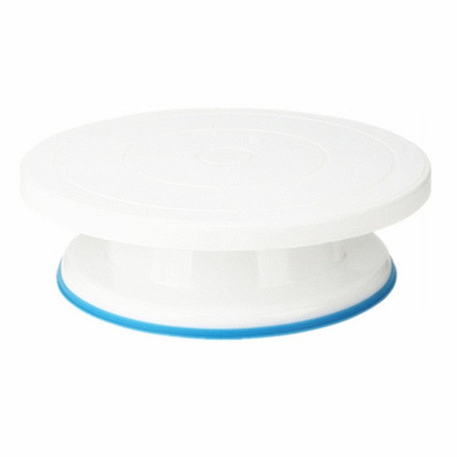 Weetiee 10 inch High quality Cake Stand Craft Turntable Set Platform Cupcake Rotating Plate Revolving Cake Baking Decorating Tools