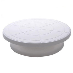 Weetiee 10 inch High quality Cake Stand Craft Turntable Set Platform Cupcake Rotating Plate Revolving Cake Baking Decorating Tools
