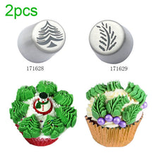 Load image into Gallery viewer, 15 Pcs Christmas Nozzles Russian Icing Piping Tips Christmas Design For Cakes Cupcakes Cookies - Decoration Pastry Baking Tools