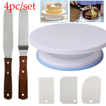 Load image into Gallery viewer, Weetiee Plastic Cake Turntable Rotating Cake Plastic Dough Knife Decorating 10 Inch Cream Cakes Stand Cake Rotary Table Hot Sal