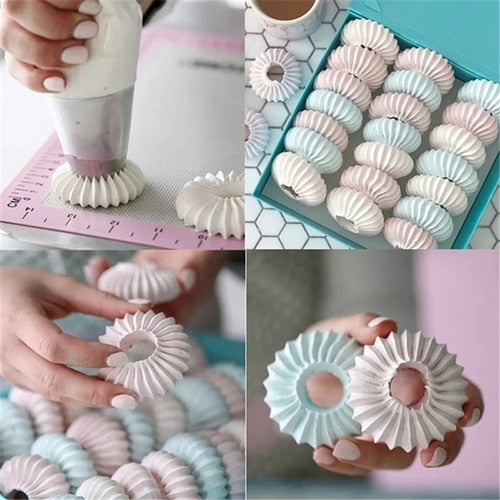 Weetiee New Arrival Sulta Ne Ring Cookies Mold Piping Nozzles Russian Nozzles Icing Piping Nozzles Set Cake Decorating Pastry Tip