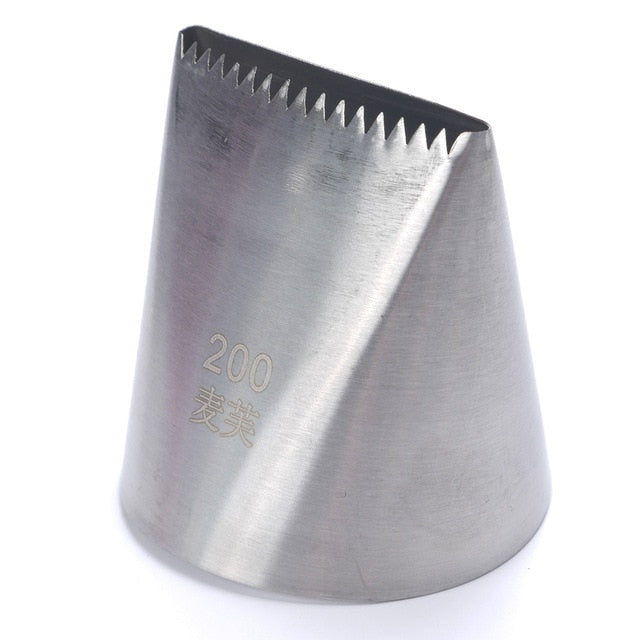 Weetiee Extra Large Stainless Steel Nozzle Icing Piping Nozzles Cream Cake Decorating Pastry Tip Fondant Cake Tools Baking Accessoire