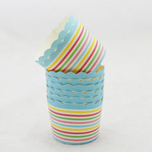 Load image into Gallery viewer, Weetiee 50Pcs Colorful Paper Cake Cup Oven Baking Tools Tray Liners Baking Cup Muffin Kitchen Cupcake Cases
