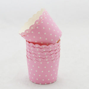 Weetiee 50Pcs Colorful Paper Cake Cup Oven Baking Tools Tray Liners Baking Cup Muffin Kitchen Cupcake Cases