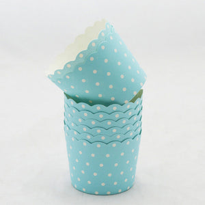 Weetiee 50Pcs Colorful Paper Cake Cup Oven Baking Tools Tray Liners Baking Cup Muffin Kitchen Cupcake Cases